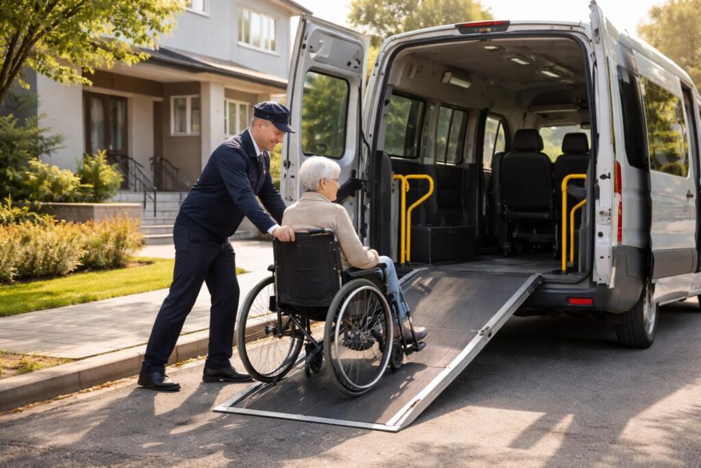 découvrez notre service d'accompagnement véhiculé, spécialement conçu pour les seniors et les personnes à mobilité réduite, afin de faciliter leurs déplacements en toute sécurité et confort.