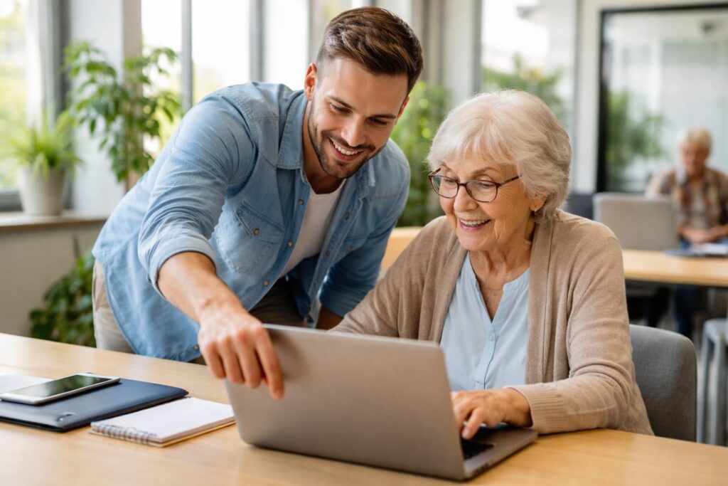 formation informatique pour seniors : apprenez à accompagner les personnes âgées dans leur initiation au numérique avec des méthodes adaptées et faciles à suivre.