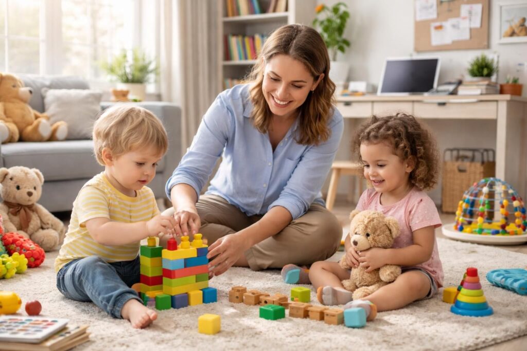 découvrez les différentes options de garde d'enfants à domicile et les aides financières disponibles pour faciliter votre organisation familiale.