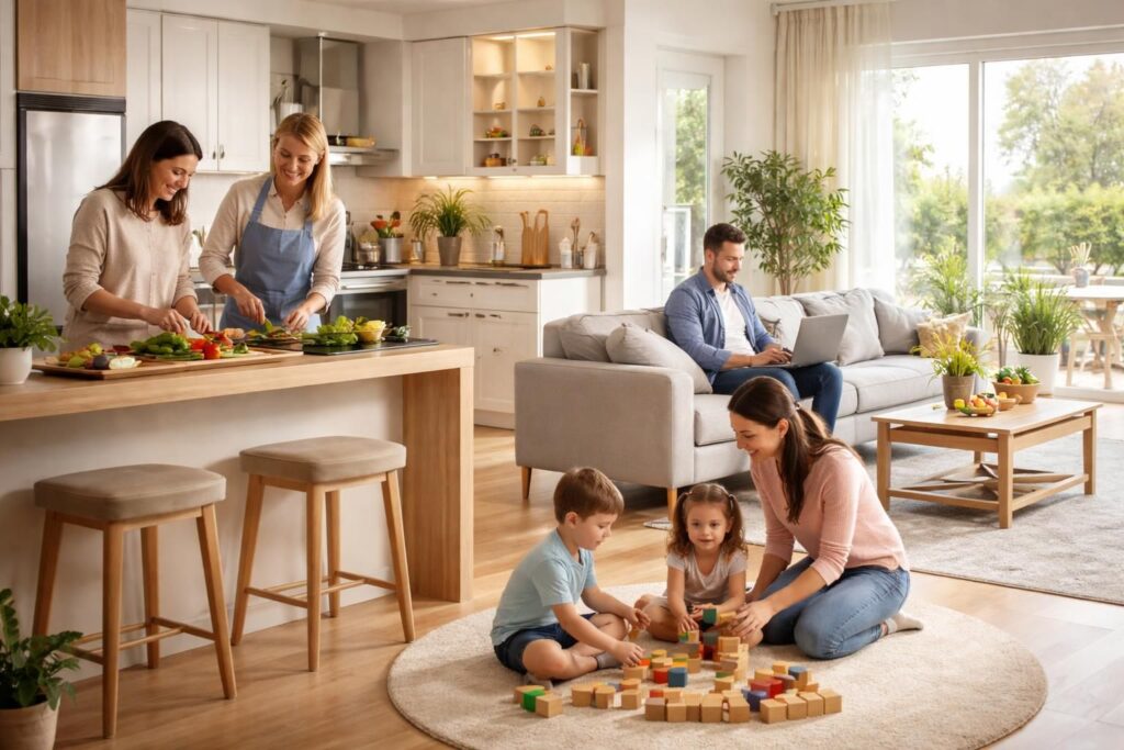 découvrez nos services à la personne conçus pour les familles actives afin de gagner du temps au quotidien et simplifier votre organisation familiale.