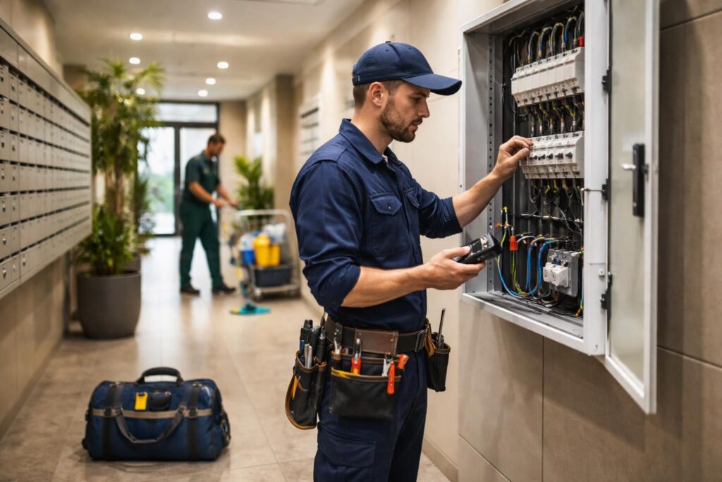 découvrez nos services dédiés aux syndics de copropriété pour un entretien et une maintenance efficaces au quotidien, garantissant la qualité et la sécurité de vos bâtiments.