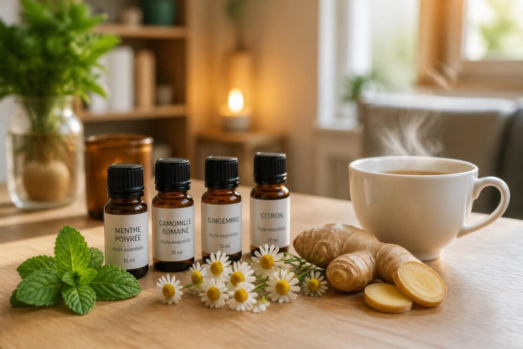 découvrez quelles huiles essentielles sont efficaces pour soulager la gastro et quelles solutions naturelles apaisent réellement les troubles digestifs.