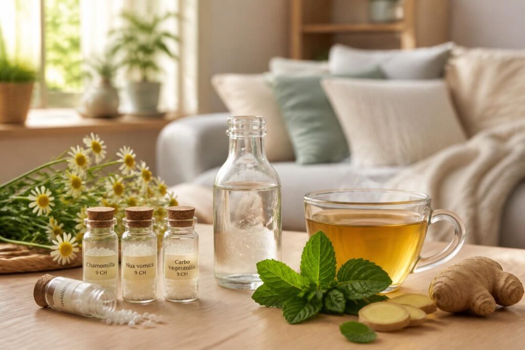 découvrez les remèdes homéopathiques efficaces pour soulager naturellement les douleurs abdominales et apaiser le mal de ventre en douceur.