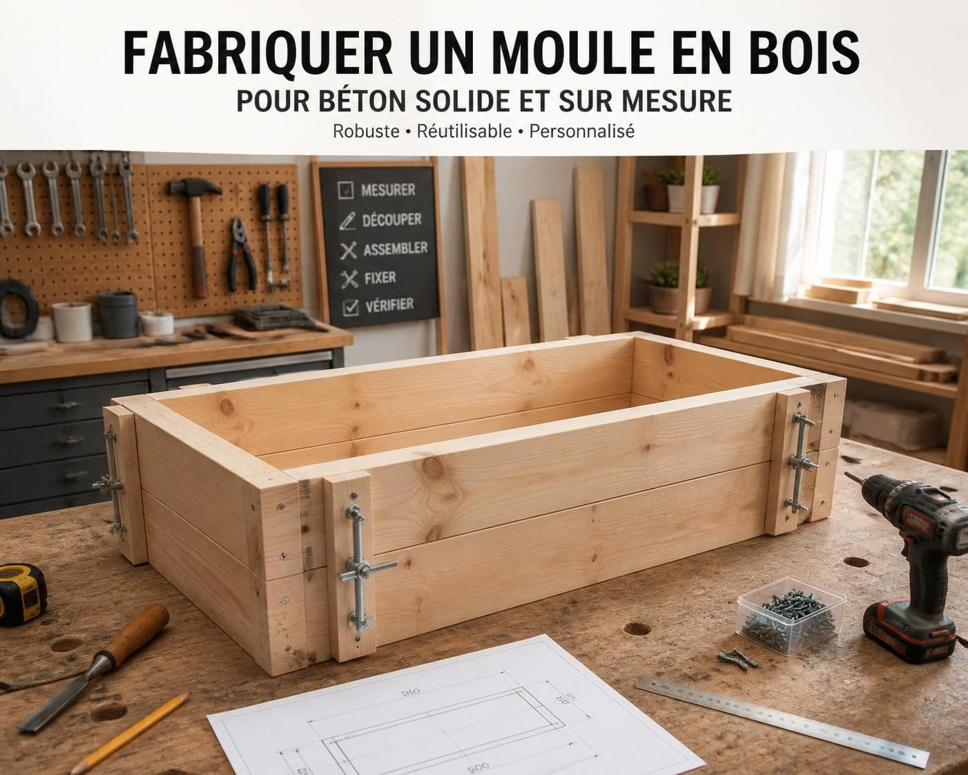 découvrez nos astuces pour fabriquer une matrice pour béton solide et sur mesure, afin de réussir tous vos projets de moulage avec précision et durabilité.