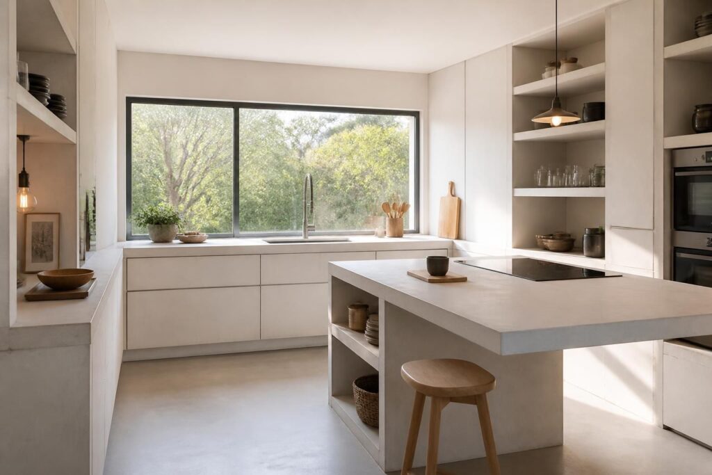 découvrez les avantages de la cuisine en béton cellulaire et nos conseils d'aménagement pour un espace durable, moderne et facile à personnaliser.