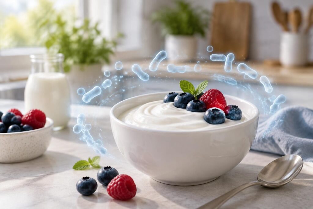découvrez les bienfaits du yaourt probiotique pour la digestion, l’équilibre du microbiote intestinal et la santé digestive, ainsi que ses effets au quotidien.